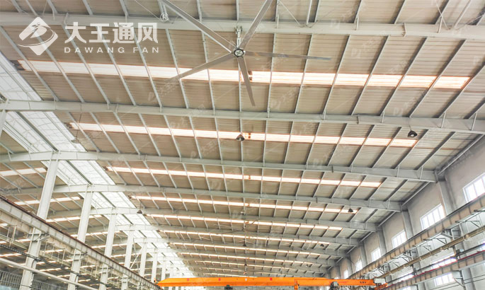 工業(yè)廠房安裝大型工業(yè)吊扇案例